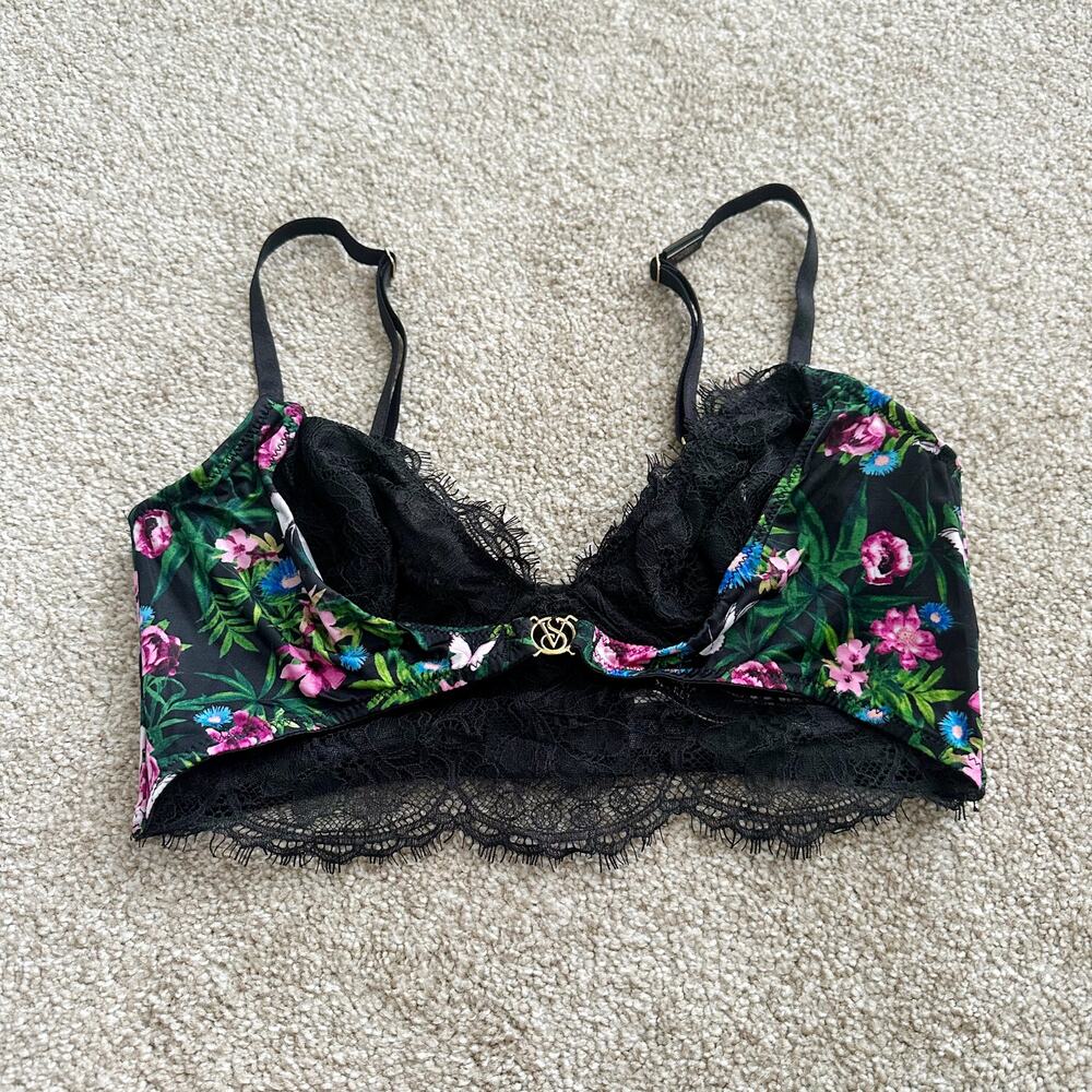 Victorias Secret Very Sexy So Obsessed Unlined Corset Bustier Bra Moonlit Garden